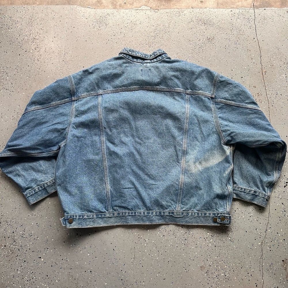 Carhartt Vintage Faded Denim Chore Jacket XL Blue Button Up Workwear - Picture 7 of 8